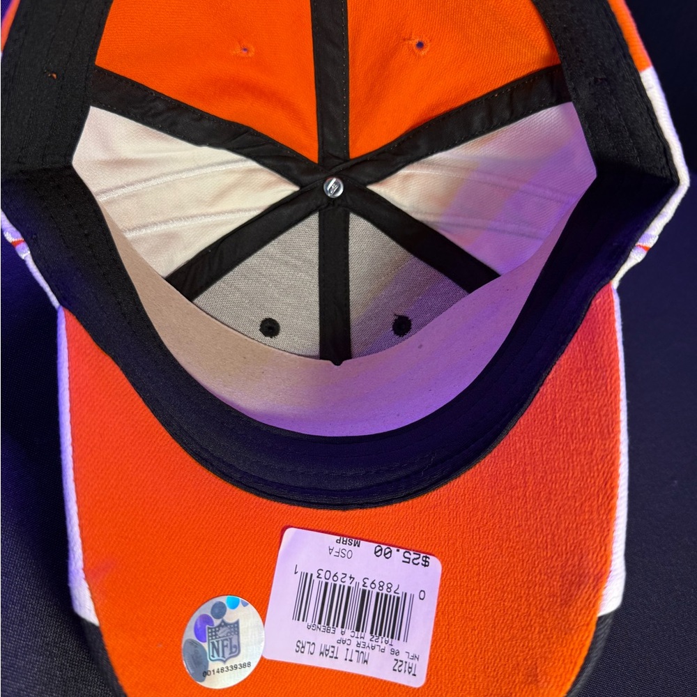 NFL/Reebok Cincinnati Bengals Orange and Black Cap NWT Stitched on Logo - Picture 4 of 8